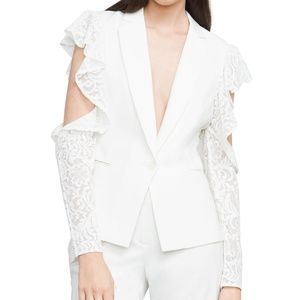 Abel Cold-Shoulder Lace Blazer jacket